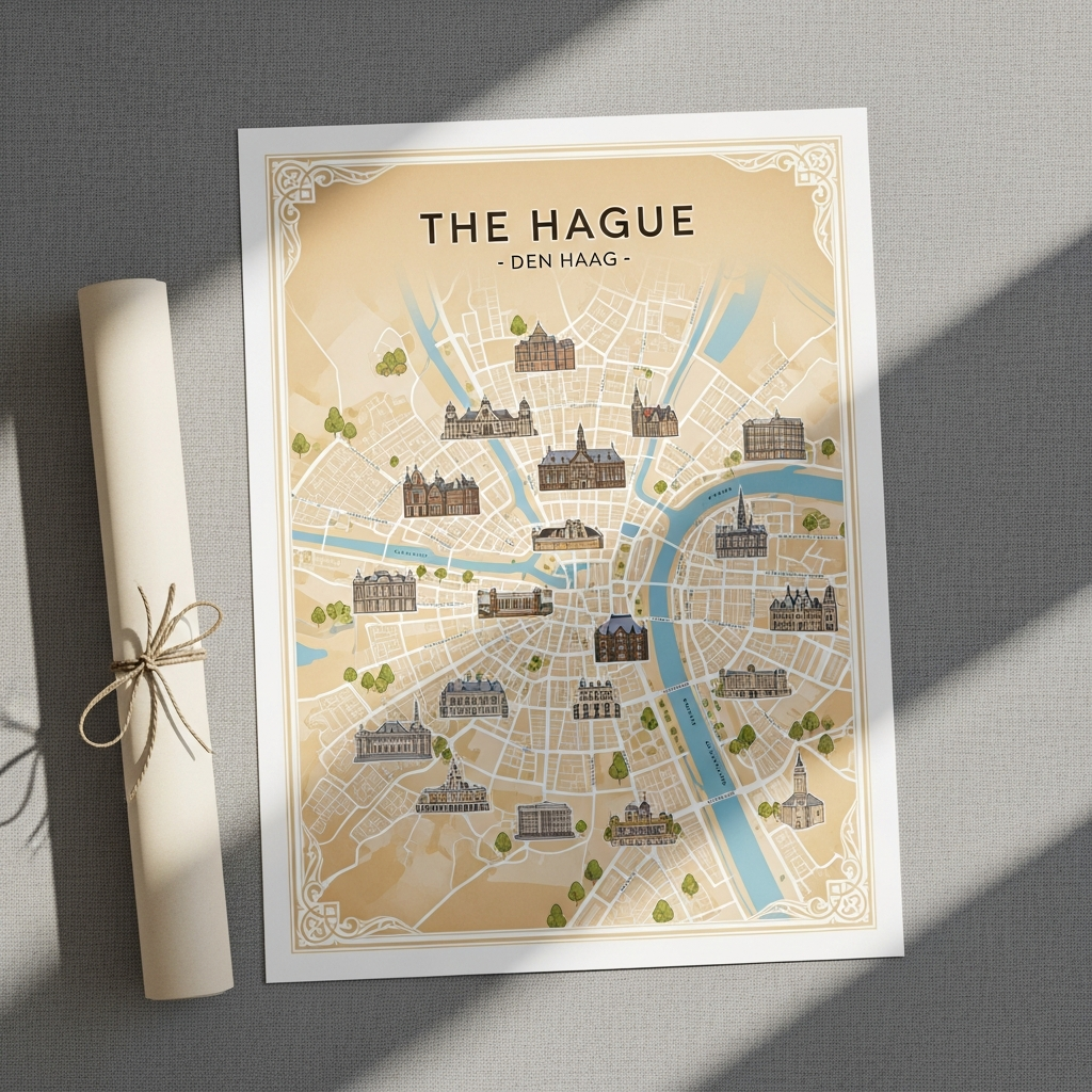 The Hague City Map Poster